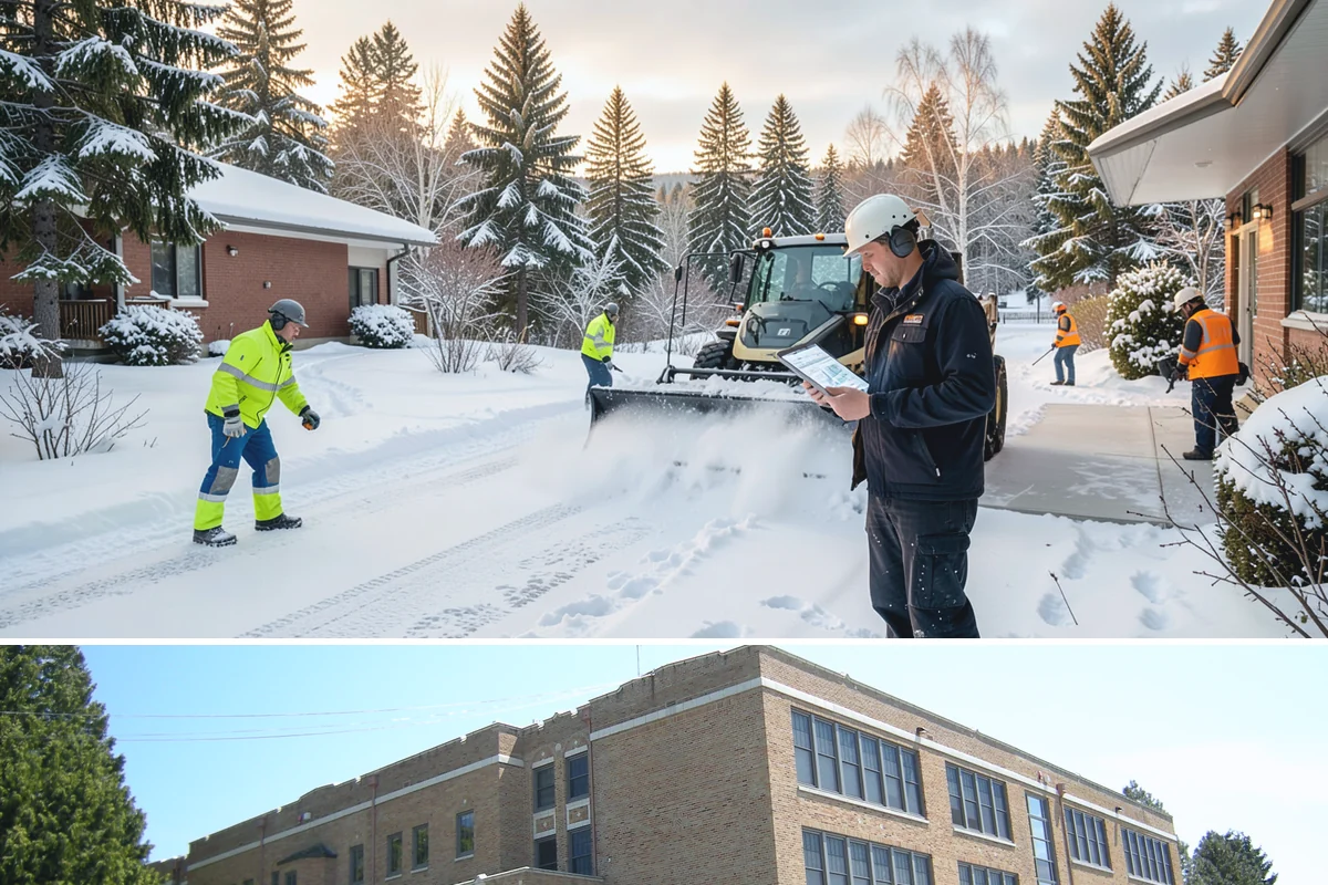 Grocery Store Sidewalk Clearing in Maple Valley, King County, WA - Grocery demand is highest from late November through February, when heavy daily traffic packs doorway snow into ice between...