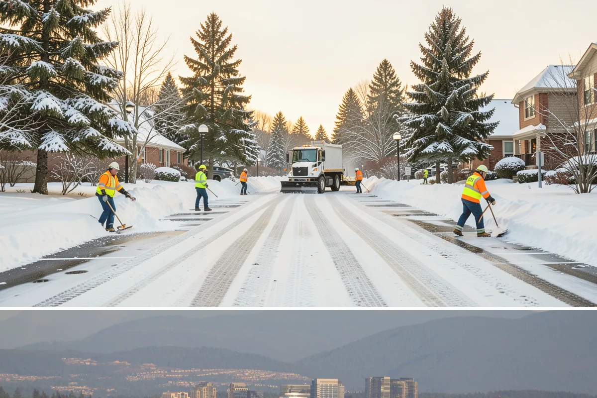 Grocery Store Sidewalk Clearing in Medina, King County, WA - Grocery demand is highest from late November through February, when heavy daily traffic packs doorway snow into ice between...