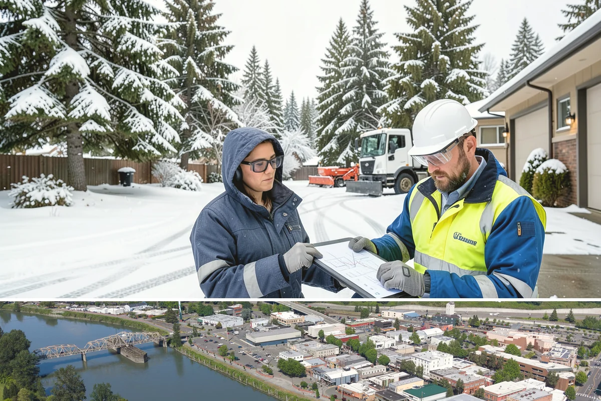 Grocery Store Sidewalk Clearing in Mount Vernon, Skagit County, WA - Grocery demand is highest from late November through February, when heavy daily traffic packs doorway snow into ice between...