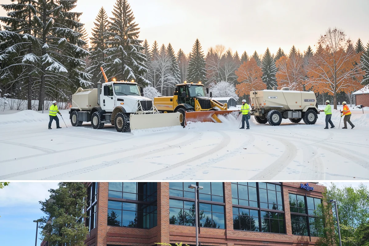 Grocery Store Sidewalk Clearing in Mountlake Terrace, Snohomish County, WA - Grocery demand is highest from late November through February, when heavy daily traffic packs doorway snow into ice between...