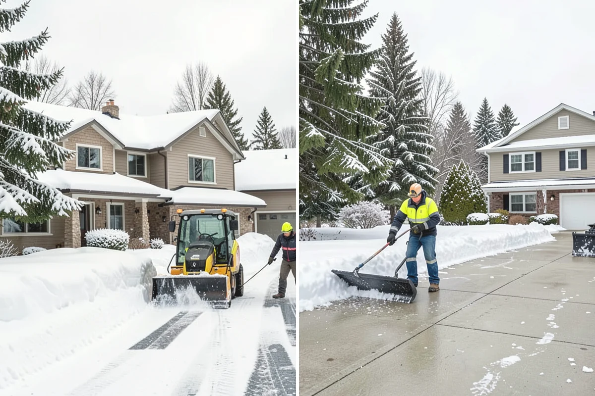Grocery Store Sidewalk Clearing in Oak Harbor, Island County, WA - Clear the entrance vestibule and cart lanes before opening
