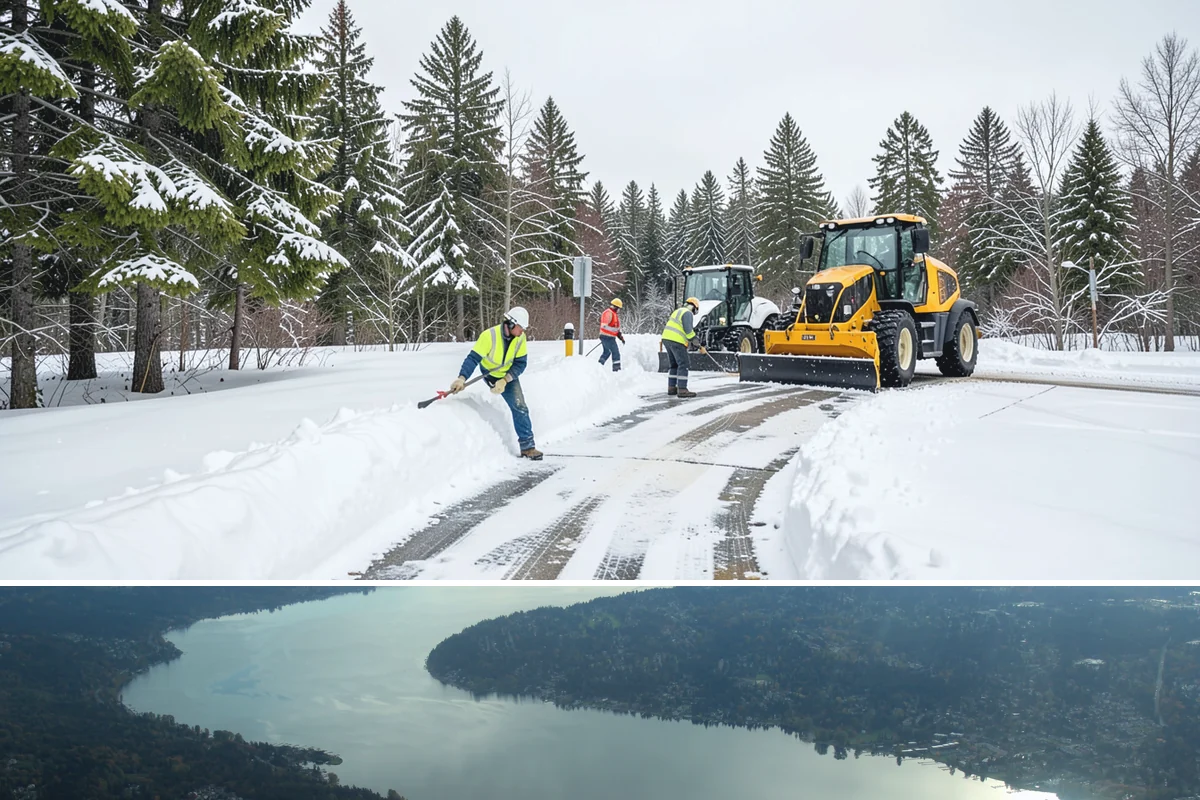 Grocery Store Sidewalk Clearing in Sammamish, King County, WA - Grocery demand is highest from late November through February, when heavy daily traffic packs doorway snow into ice between...