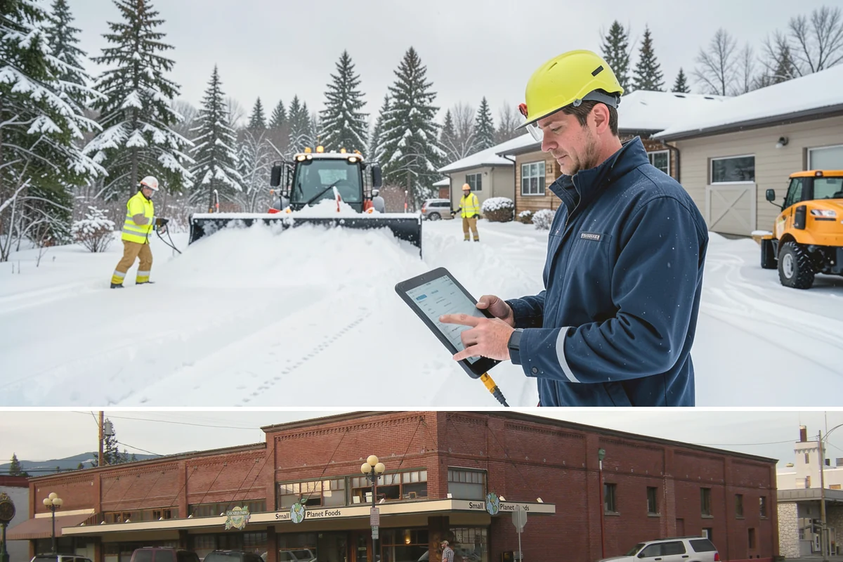 Grocery Store Sidewalk Clearing in Sedro-Woolley, Skagit County, WA - Grocery demand is highest from late November through February, when heavy daily traffic packs doorway snow into ice between...