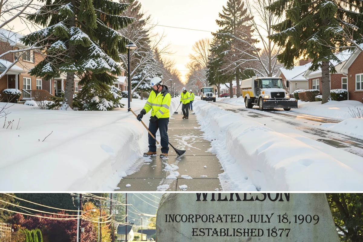 Grocery Store Sidewalk Clearing in Wilkeson, Pierce County, WA - Grocery demand is highest from late November through February, when heavy daily traffic packs doorway snow into ice between...