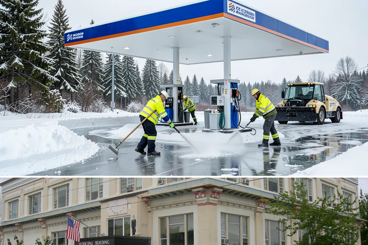 Grocery Store Snow Plowing in Anacortes, Skagit County, WA - Line up service before winter so your store stays open through every pre-storm rush.