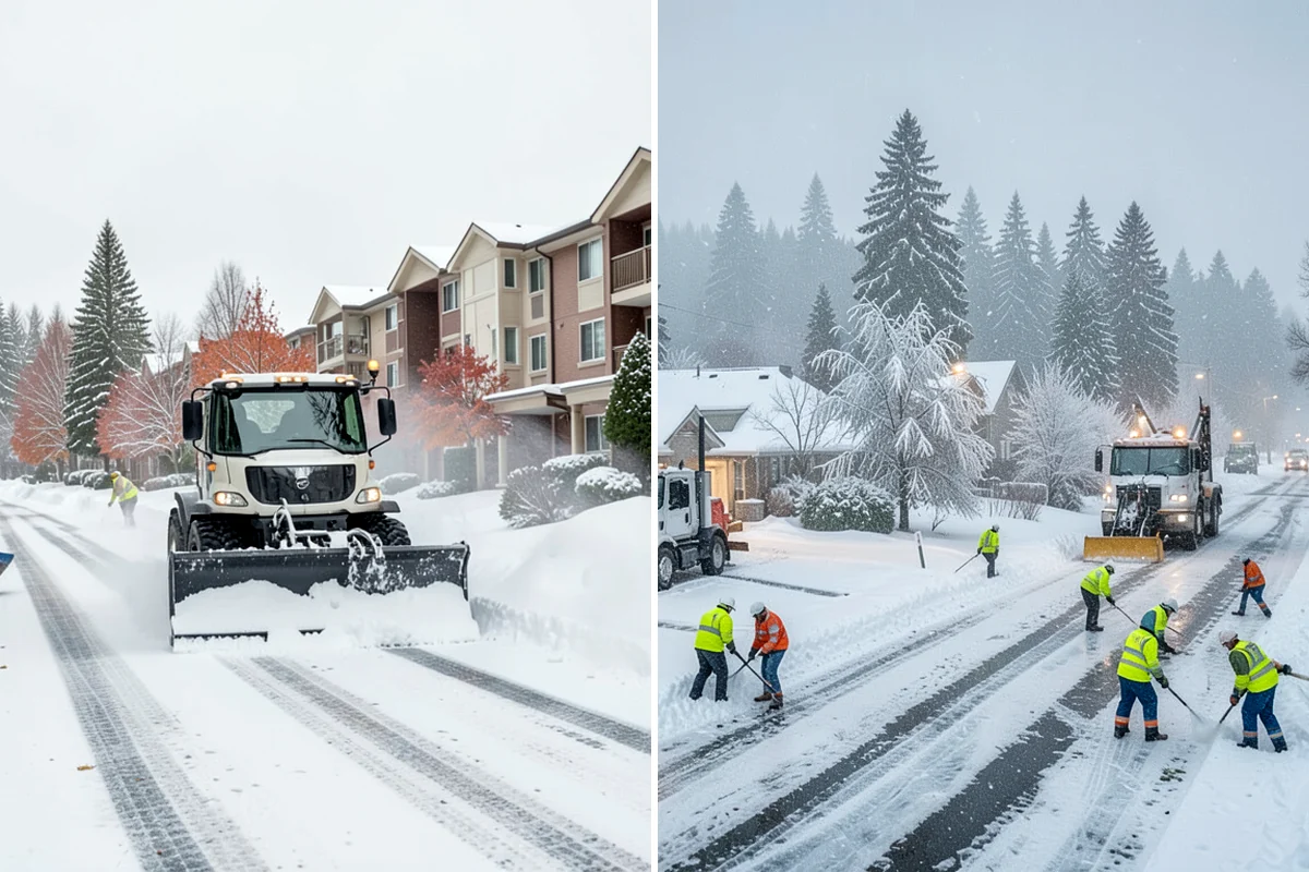 Grocery Store Snow Plowing in Arlington, Snohomish County, WA - Confirm store hours and receiving-dock schedule with management