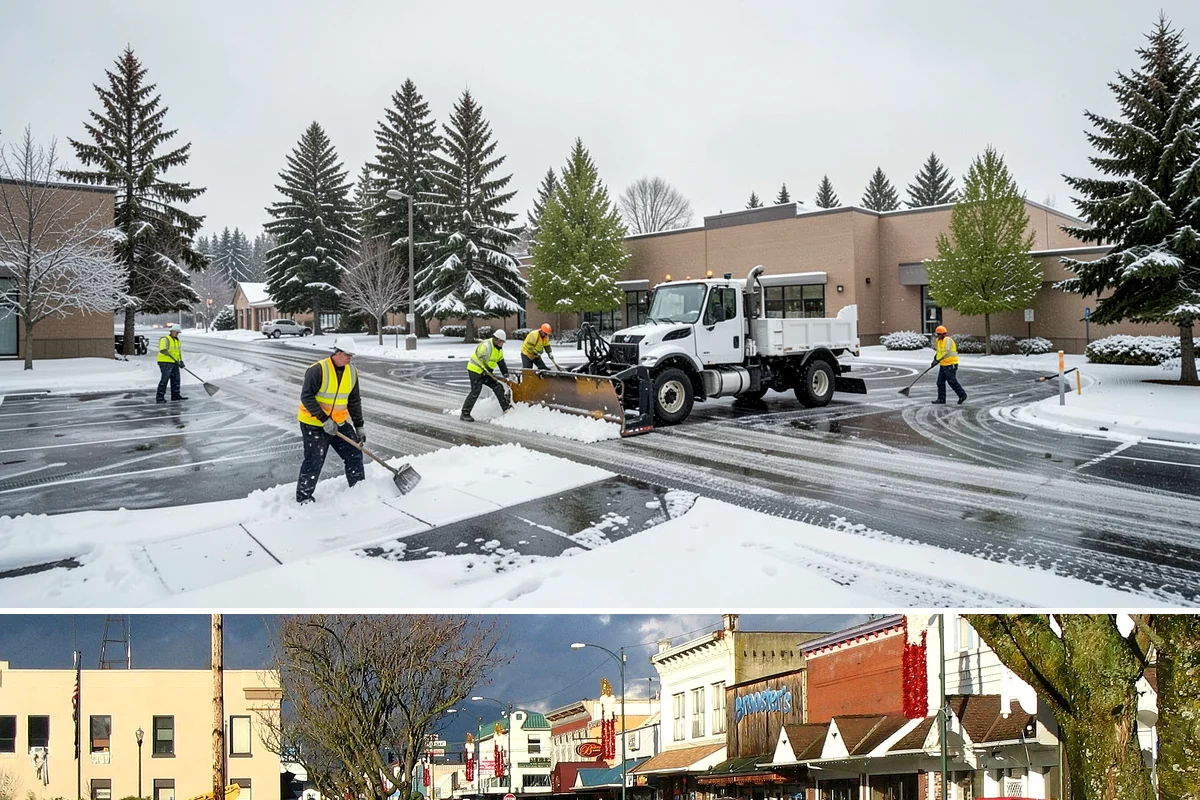 Grocery Store Snow Plowing in Arlington, Snohomish County, WA - Line up service before winter so your store stays open through every pre-storm rush.