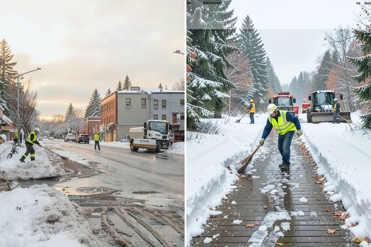 Grocery Store Snow Plowing in Beaux Arts Village, King County, WA - Confirm store hours and receiving-dock schedule with management