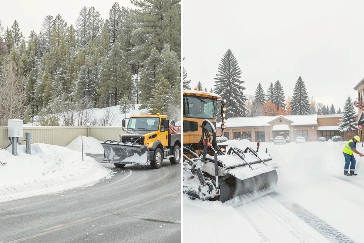 Grocery Store Snow Plowing in Bellevue, King County, WA - Confirm store hours and receiving-dock schedule with management