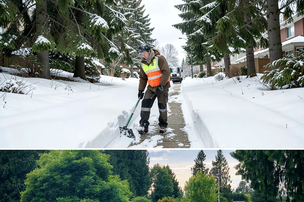 Grocery Store Snow Plowing in Bonney Lake, Pierce County, WA - Line up service before winter so your store stays open through every pre-storm rush.