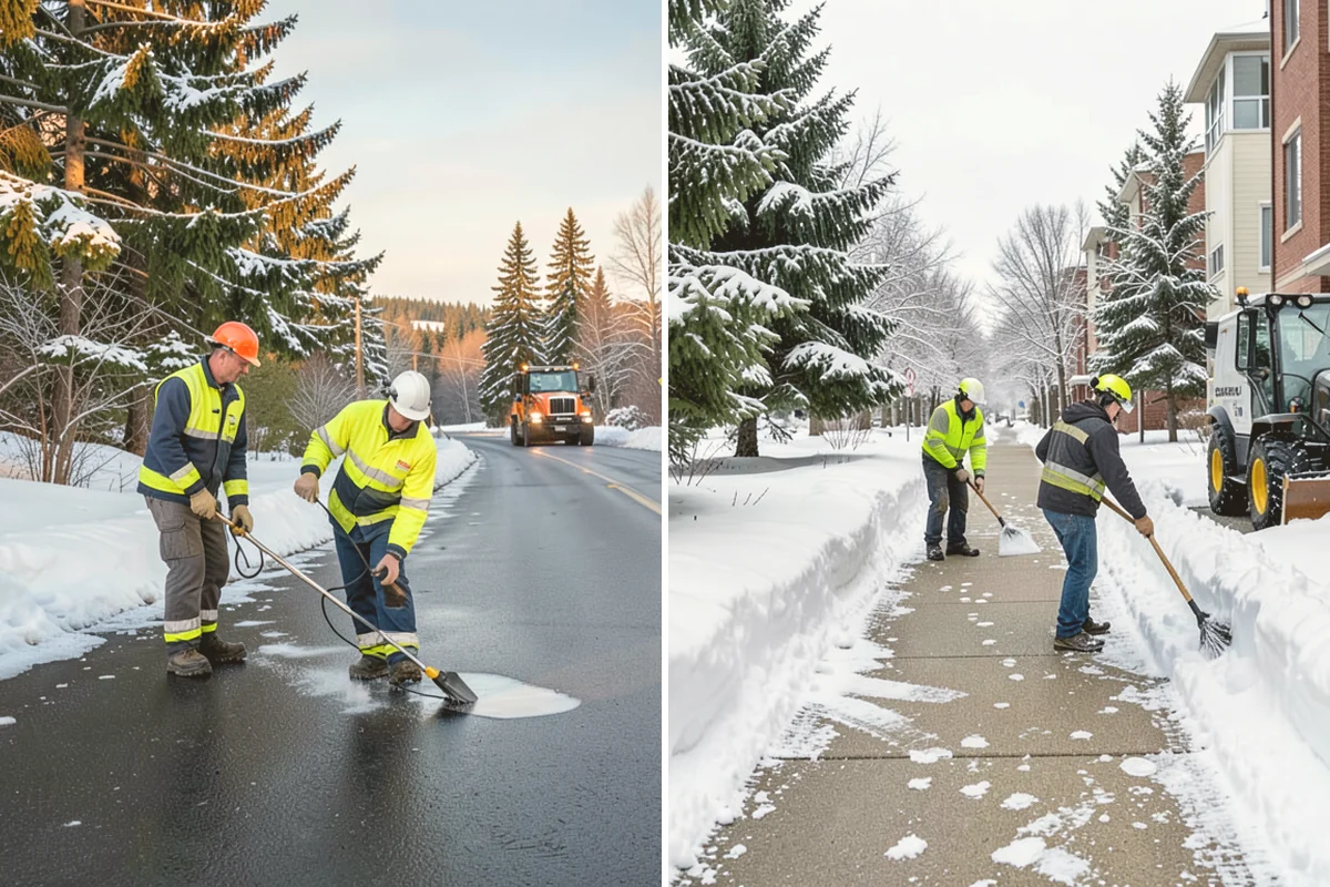 Grocery Store Snow Plowing in Bothell, King County, WA - Confirm store hours and receiving-dock schedule with management