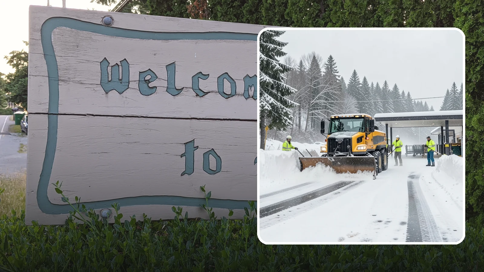 Grocery Store Snow Plowing in Brier, Snohomish County, WA - We plow grocery lots, cart corrals, and entrances around store hours so shoppers reach the doors with carts in hand.