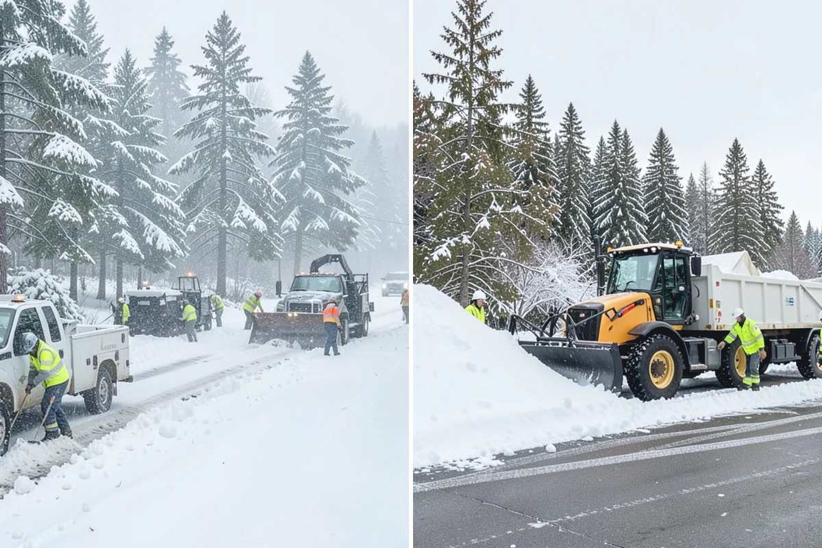 Grocery Store Snow Plowing in Buckley, Pierce County, WA - Confirm store hours and receiving-dock schedule with management