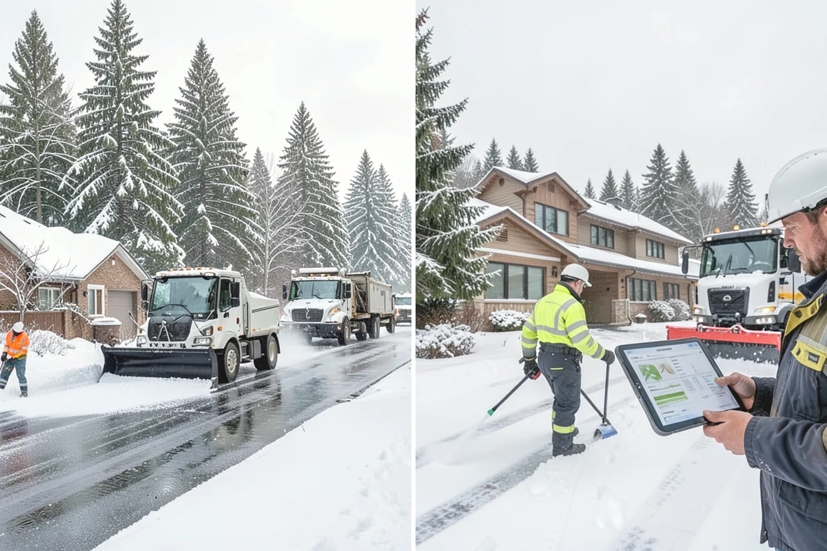 Grocery Store Snow Plowing in Burien, King County, WA - Confirm store hours and receiving-dock schedule with management