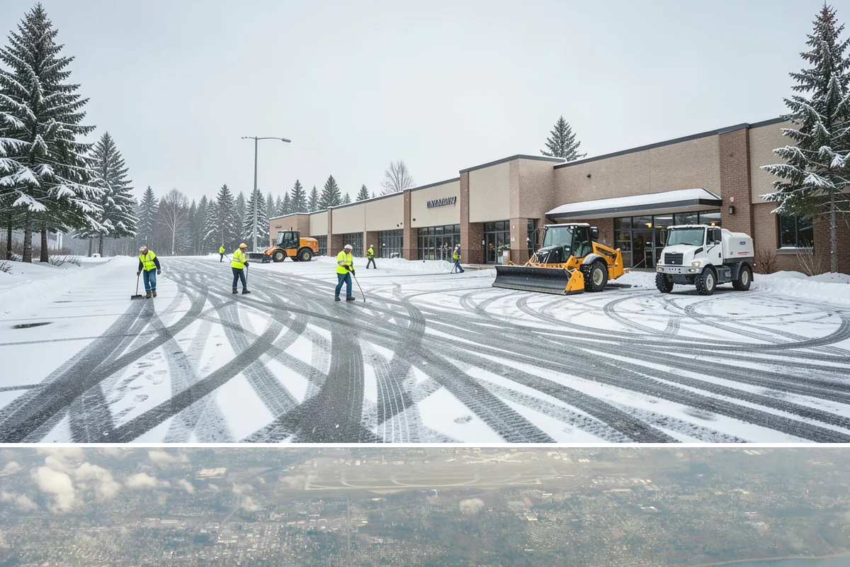 Grocery Store Snow Plowing in Burien, King County, WA - Line up service before winter so your store stays open through every pre-storm rush.