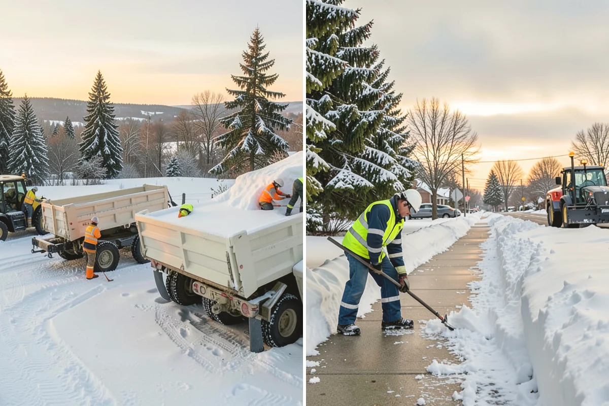 Grocery Store Snow Plowing in Carnation, King County, WA - Confirm store hours and receiving-dock schedule with management