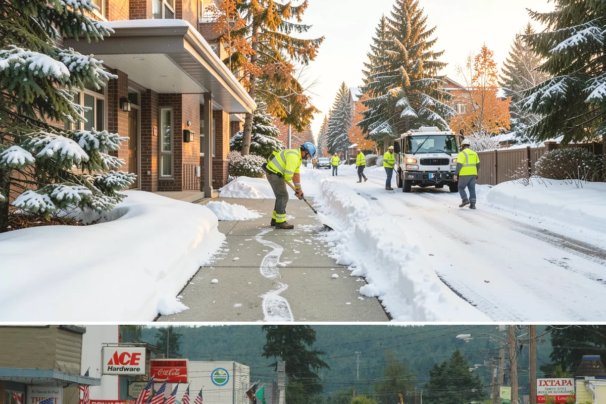 Grocery Store Snow Plowing in Carnation, King County, WA - Line up service before winter so your store stays open through every pre-storm rush.