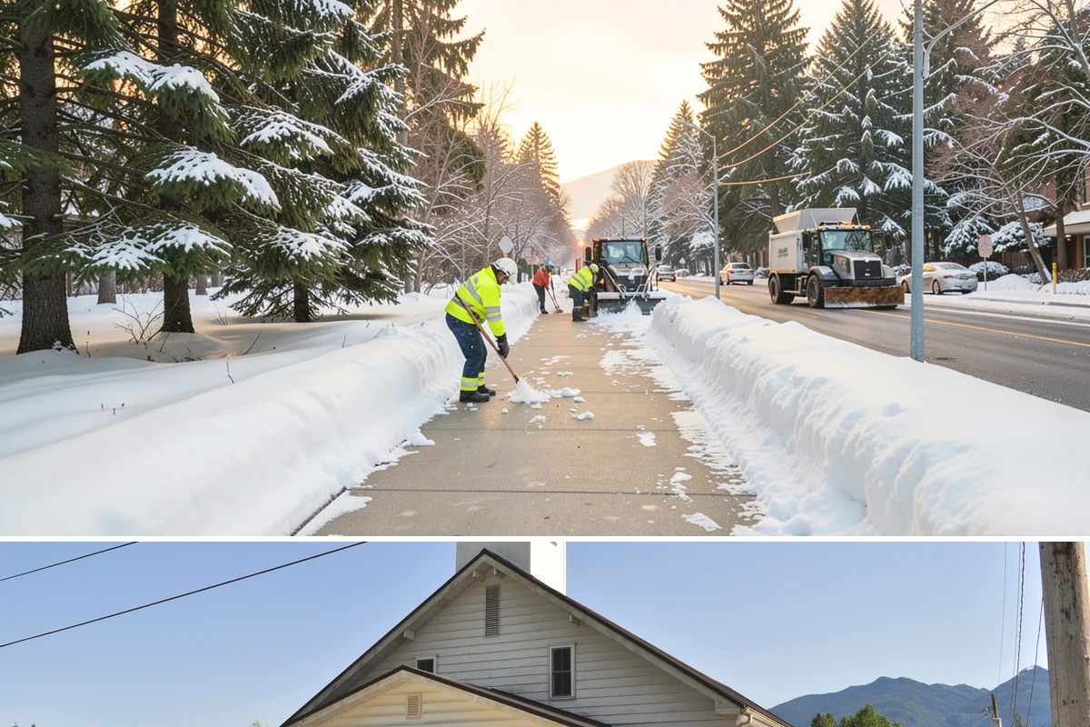 Grocery Store Snow Plowing in Concrete, Skagit County, WA - Line up service before winter so your store stays open through every pre-storm rush.