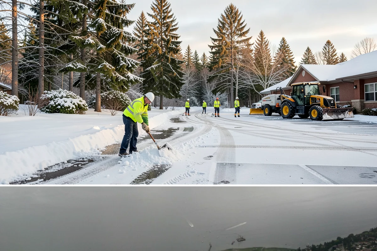 Grocery Store Snow Plowing in Des Moines, King County, WA - Line up service before winter so your store stays open through every pre-storm rush.