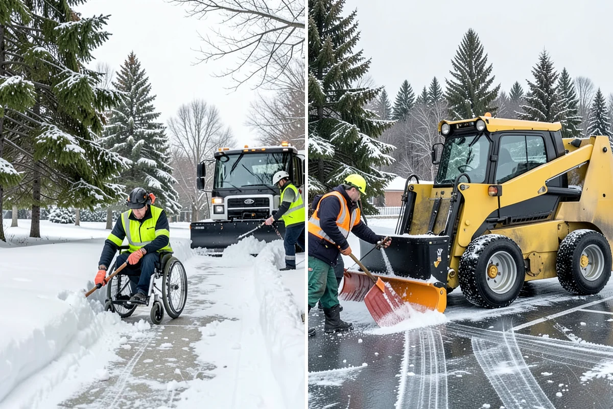 Grocery Store Snow Plowing in DuPont, Pierce County, WA - Confirm store hours and receiving-dock schedule with management