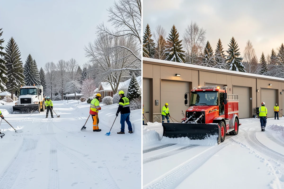 Grocery Store Snow Plowing in Enumclaw, King County, WA - Confirm store hours and receiving-dock schedule with management
