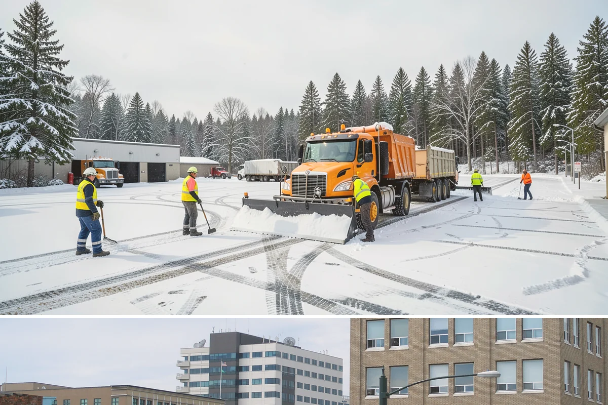 Grocery Store Snow Plowing in Everett, Snohomish County, WA - Line up service before winter so your store stays open through every pre-storm rush.