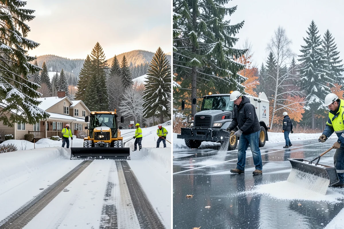 Grocery Store Snow Plowing in Hunts Point, King County, WA - Confirm store hours and receiving-dock schedule with management