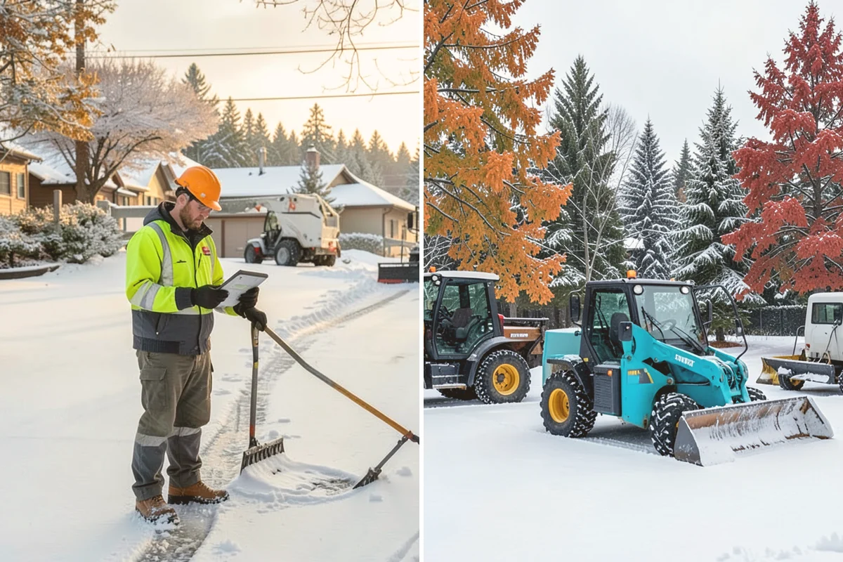 Grocery Store Snow Plowing in Kent, King County, WA - Confirm store hours and receiving-dock schedule with management
