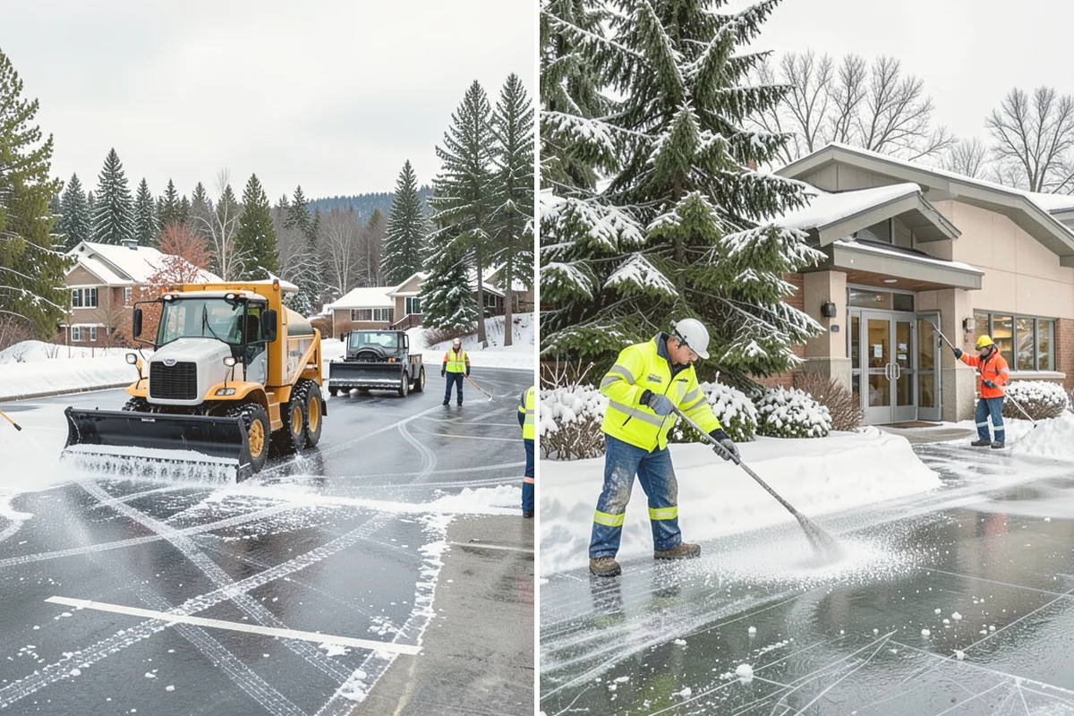 Grocery Store Snow Plowing in Kirkland, King County, WA - Confirm store hours and receiving-dock schedule with management