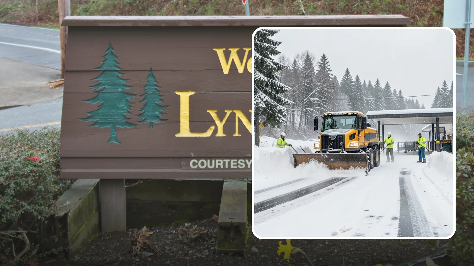 Grocery Store Snow Plowing in Lynnwood, Snohomish County, WA - We plow grocery lots, cart corrals, and entrances around store hours so shoppers reach the doors with carts in hand.
