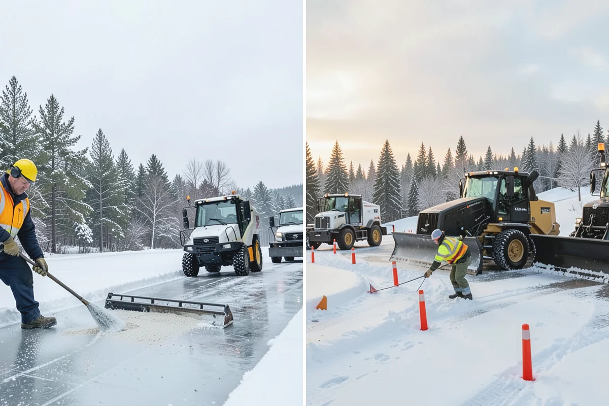 Grocery Store Snow Plowing in Marysville, Snohomish County, WA - Confirm store hours and receiving-dock schedule with management