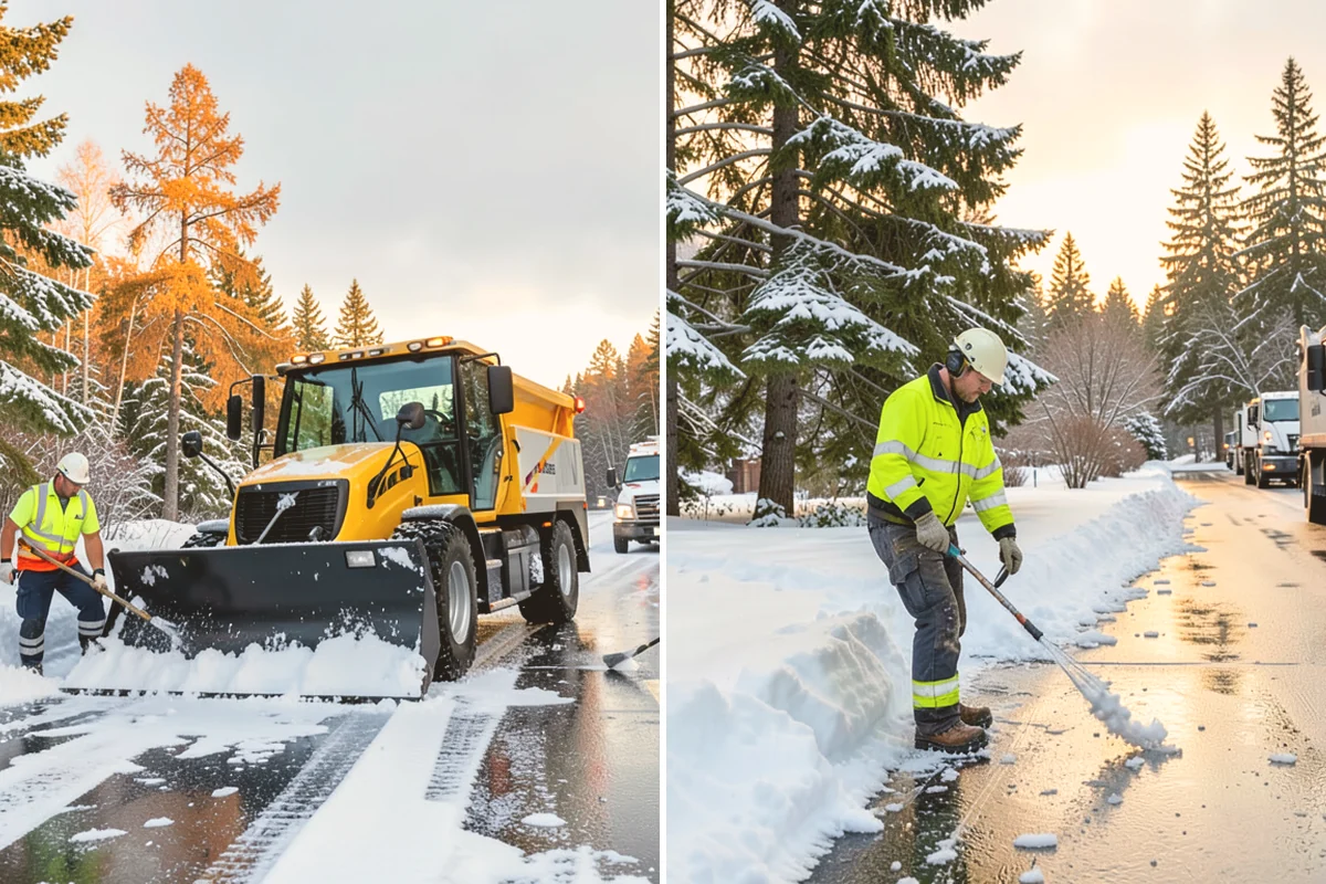 Grocery Store Snow Plowing in Milton, King County, WA - Confirm store hours and receiving-dock schedule with management