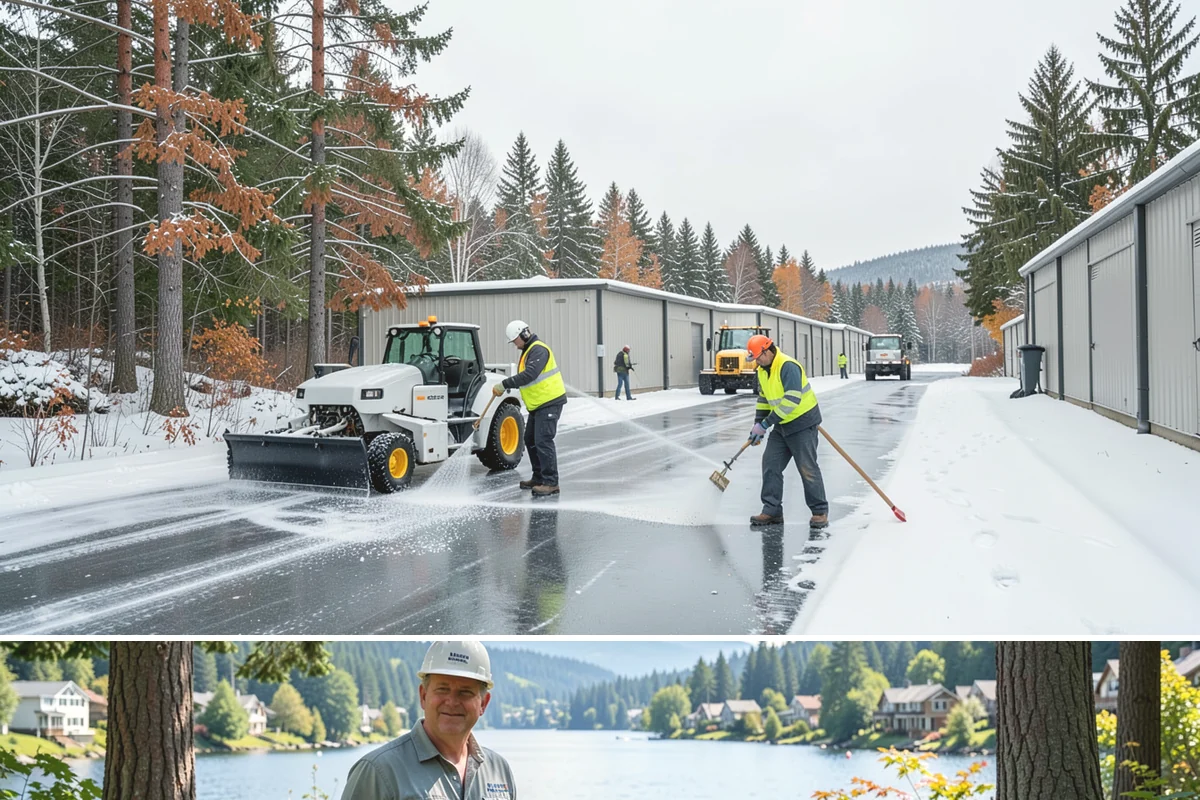 Grocery Store Snow Plowing in Milton, King County, WA - Line up service before winter so your store stays open through every pre-storm rush.