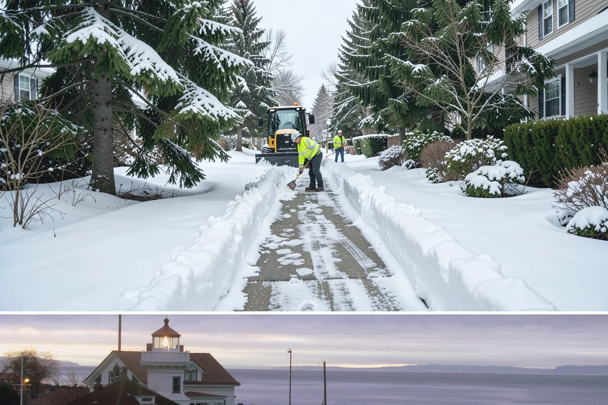 Grocery Store Snow Plowing in Mukilteo, Snohomish County, WA - Line up service before winter so your store stays open through every pre-storm rush.