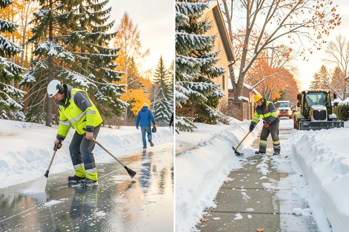 Grocery Store Snow Plowing in North Bend, King County, WA - Confirm store hours and receiving-dock schedule with management