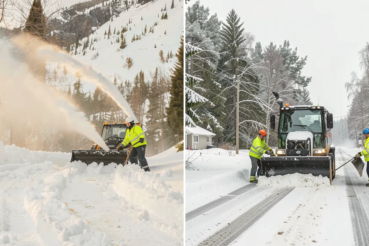 Grocery Store Snow Plowing in Orting, Pierce County, WA - Confirm store hours and receiving-dock schedule with management