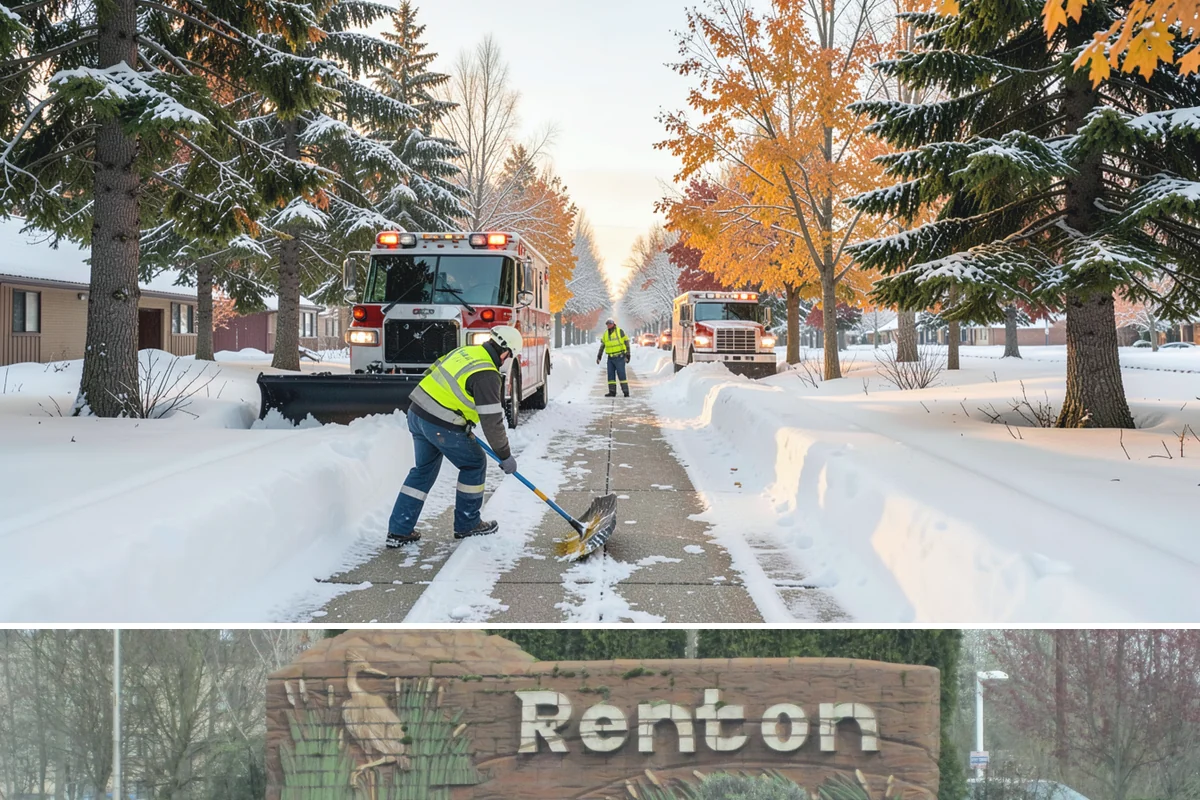 Grocery Store Snow Plowing in Renton, King County, WA - Line up service before winter so your store stays open through every pre-storm rush.