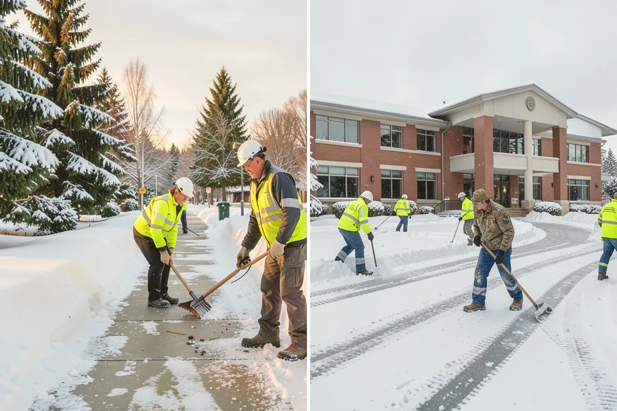 Grocery Store Snow Plowing in Sammamish, King County, WA - Confirm store hours and receiving-dock schedule with management