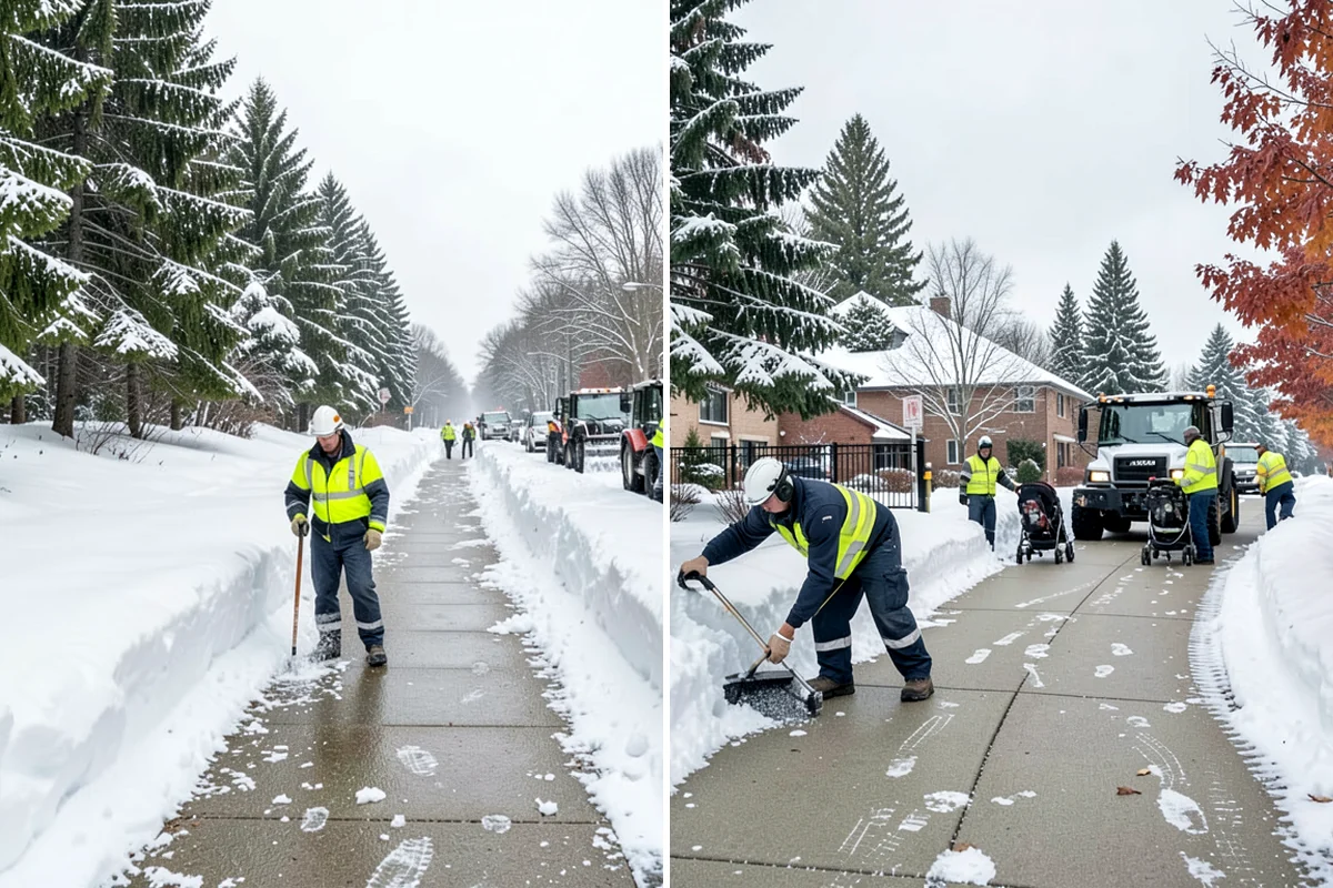 Grocery Store Snow Plowing in SeaTac, King County, WA - Confirm store hours and receiving-dock schedule with management