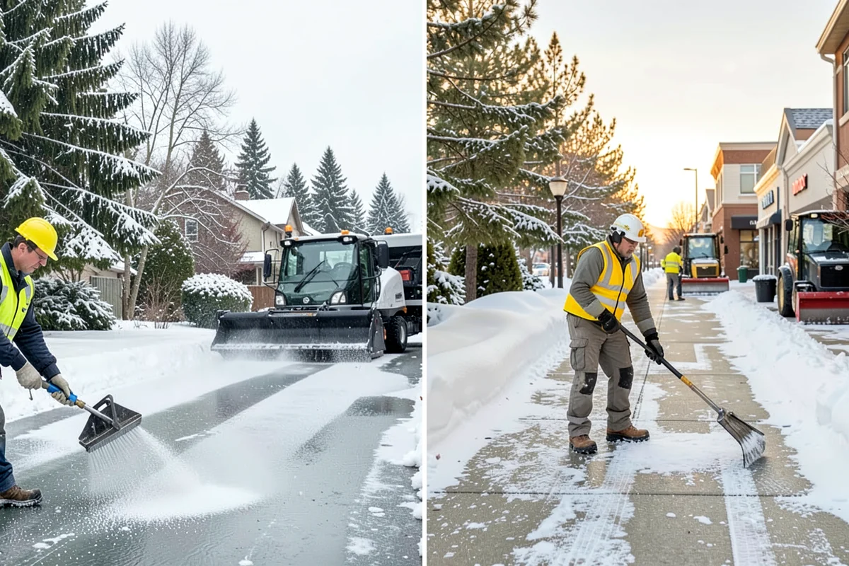 Grocery Store Snow Plowing in Sedro-Woolley, Skagit County, WA - Confirm store hours and receiving-dock schedule with management