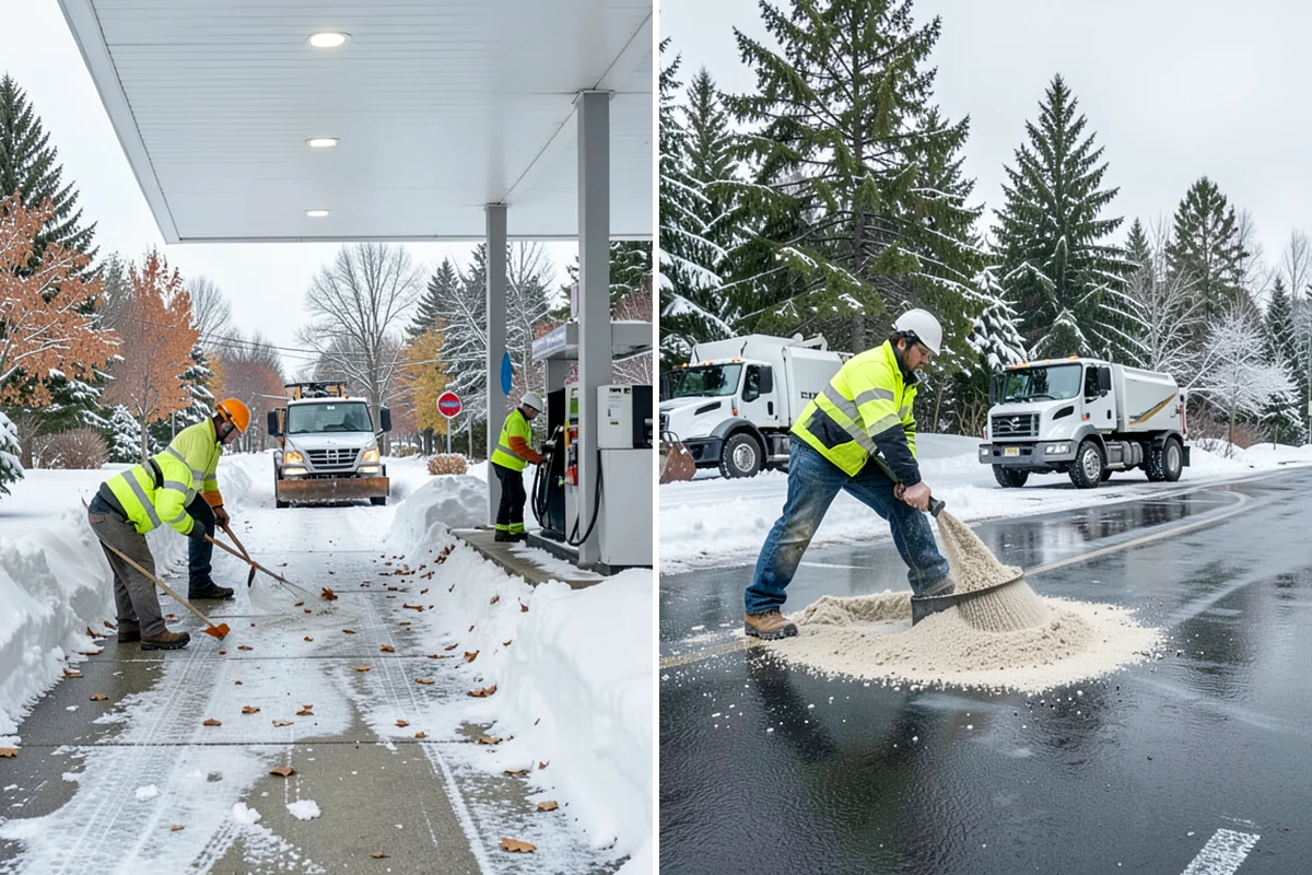 Grocery Store Snow Plowing in Snoqualmie, King County, WA - Confirm store hours and receiving-dock schedule with management