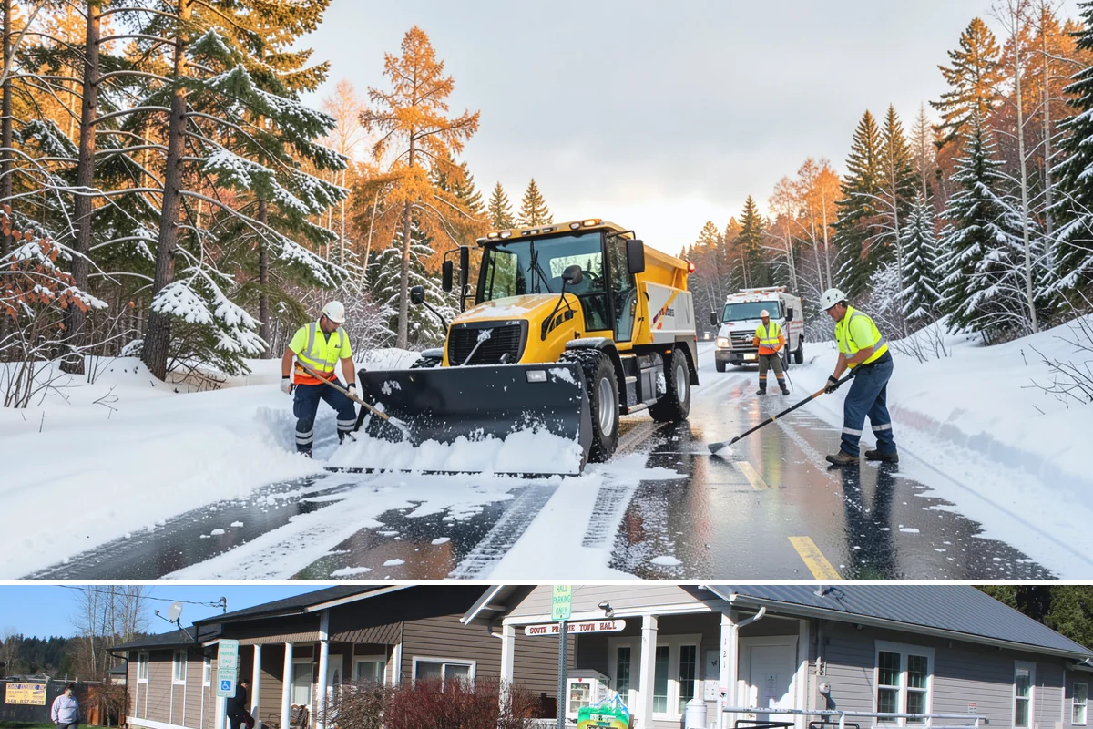 Grocery Store Snow Plowing in South Prairie, Pierce County, WA - Line up service before winter so your store stays open through every pre-storm rush.