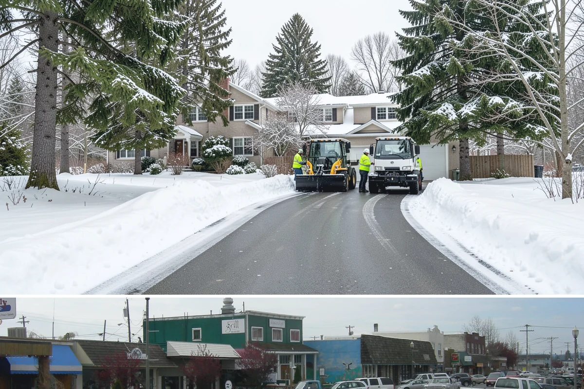 Grocery Store Snow Plowing in Stanwood, Snohomish County, WA - Line up service before winter so your store stays open through every pre-storm rush.