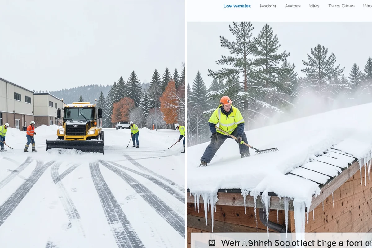 Grocery Store Snow Plowing in Sumner, Pierce County, WA - Confirm store hours and receiving-dock schedule with management