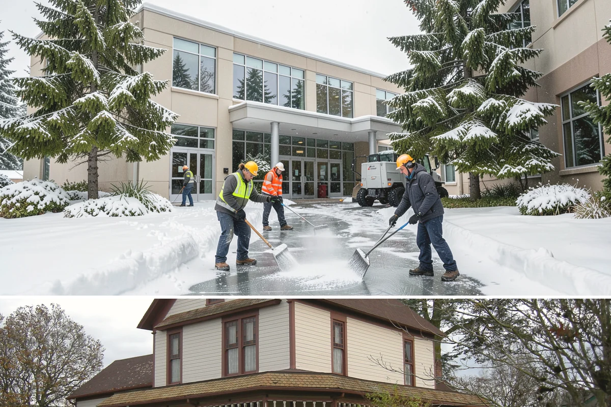 Grocery Store Snow Plowing in Sumner, Pierce County, WA - Line up service before winter so your store stays open through every pre-storm rush.