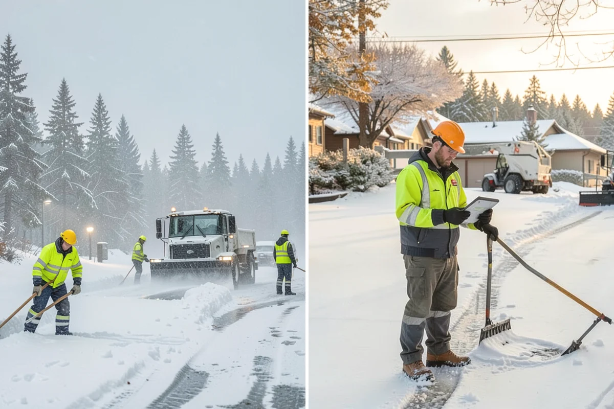 Grocery Store Snow Plowing in Tacoma, Pierce County, WA - Confirm store hours and receiving-dock schedule with management