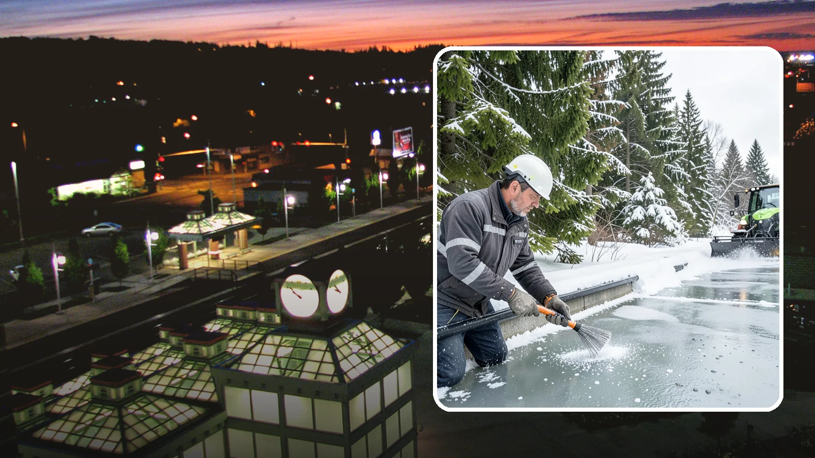 Gutter Heat Cable Installation in Auburn, King County, WA - We install heat cable in gutters and downspouts to keep meltwater flowing through freezing weather.