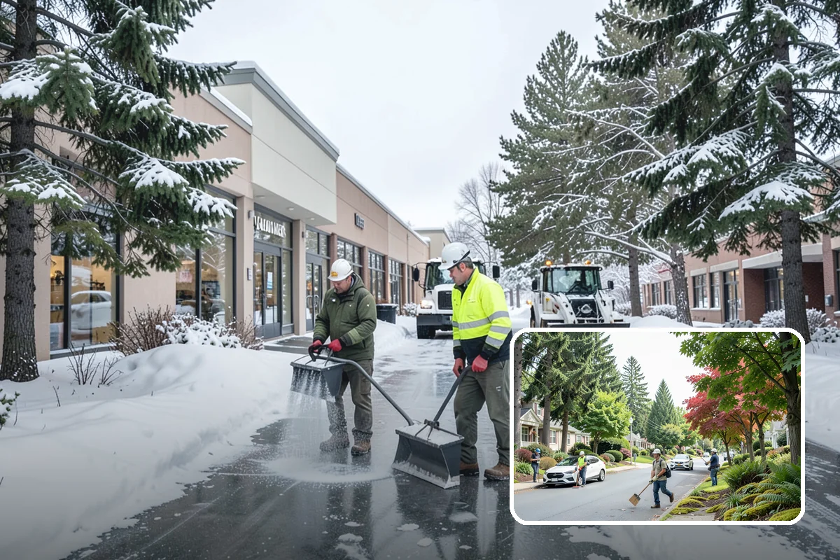 Gutter Heat Cable Installation in Beaux Arts Village, King County, WA - Open gutters and downspouts through freeze-thaw cycles