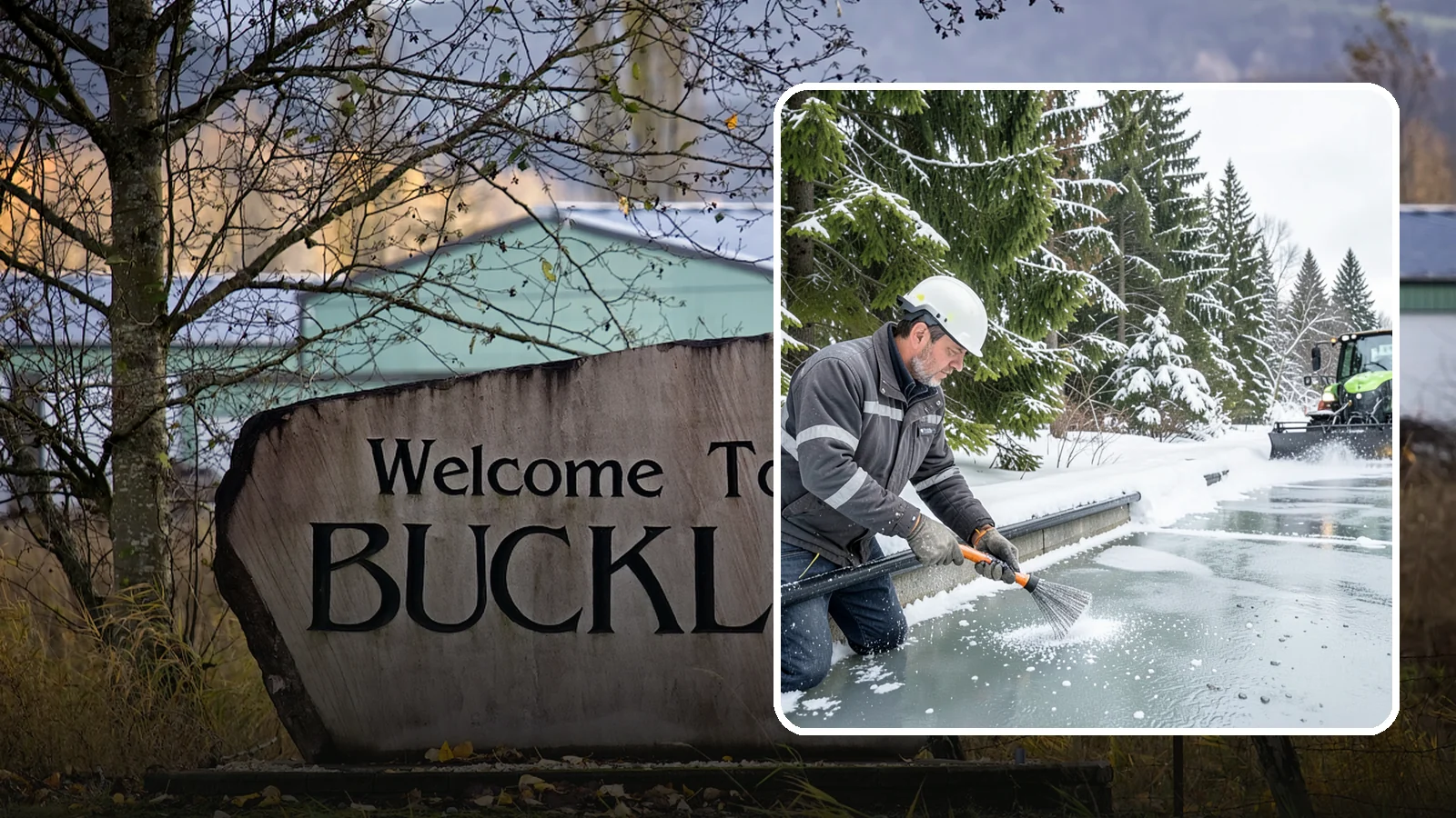 Gutter Heat Cable Installation in Buckley, Pierce County, WA - We install heat cable in gutters and downspouts to keep meltwater flowing through freezing weather.