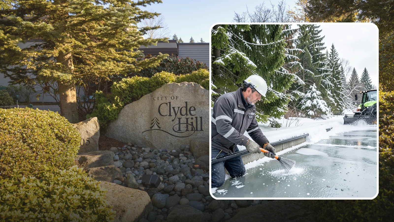Gutter Heat Cable Installation in Clyde Hill, King County, WA - We install heat cable in gutters and downspouts to keep meltwater flowing through freezing weather.